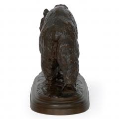 Isidore Bonheur Walking Bear French Bronze Sculpture by Isidore Bonheur Peyrol - 1104777
