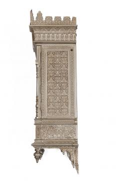 Islamic Alhambra Silvered Bronze Quran Cabinet in the Islamic Nasrid Style - 2786705