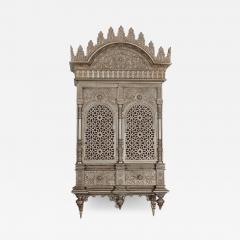 Islamic Alhambra Silvered Bronze Quran Cabinet in the Islamic Nasrid Style - 2791257