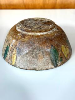 Islamic Buff Ware Slip Paint Ceramic Bowl with Animate Design Nishapur - 4484180