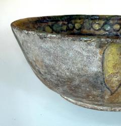 Islamic Buff Ware Slip Paint Ceramic Bowl with Animate Design Nishapur - 4484181