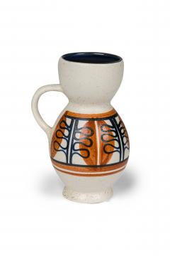 Israeli Mid Century Lapid Glazed Round Top Pitcher - 4670677