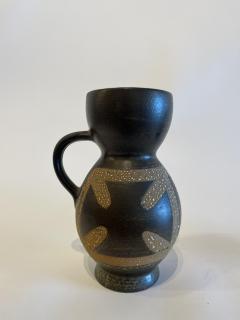 Israeli Mid Century Lapid Lava Glazed Ceramic Pitcher - 4195675
