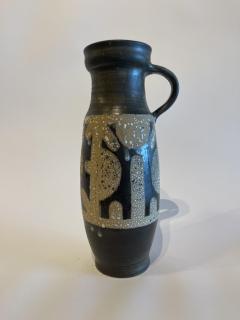 Israeli Mid Century Lapid Lava Glazed Ceramic Pitcher - 4195801