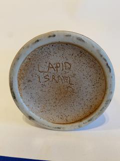 Israeli Mid Century Lapid Sgraffito Glazed Ceramic Pitcher - 4195598