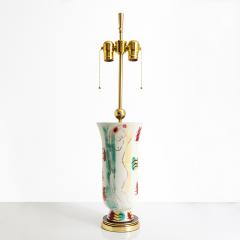 Issac Grunwald ISAAC GR NEWALD HAND PAINTED CERAMIC LAMP FOR RORSTRAND 1940S - 4709809