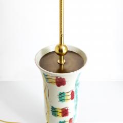 Issac Grunwald ISAAC GR NEWALD HAND PAINTED CERAMIC LAMP FOR RORSTRAND 1940S - 4709811