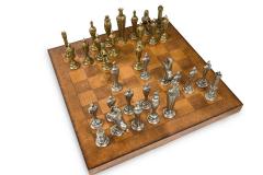 Italfama Italian Renaissance Themed 32 Piece Metal Chess Set - 4664306