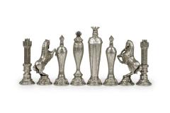 Italfama Italian Renaissance Themed 32 Piece Metal Chess Set - 4664308