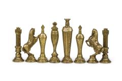 Italfama Italian Renaissance Themed 32 Piece Metal Chess Set - 4664314