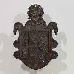 Italian 16th 17th Century Folk Art Forged Iron Coat of Arms - 4111777