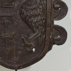 Italian 16th 17th Century Folk Art Forged Iron Coat of Arms - 4111782