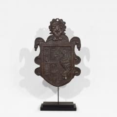 Italian 16th 17th Century Folk Art Forged Iron Coat of Arms - 4177111