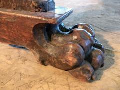 Italian 16th Century Renaissance Walnut Library Center Console Table - 356457