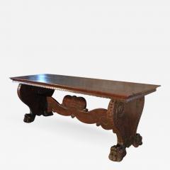 Italian 16th century Renaissance Walnut Trestle Table - 623619