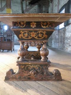 Italian 17th Century Baroque Painted Walnut Center Table - 886905