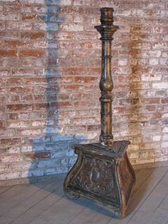 Italian 17th Century Baroque Tall and Painted Torche re - 624350