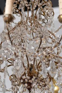 Italian 1850s Rococo Style Ten Light Crystal Chandelier with Gilt Metal Armature - 3415424