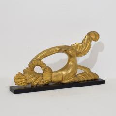Italian 18th 19th Century Carved Giltwood Neo Classical Style bird Ornament - 4119782