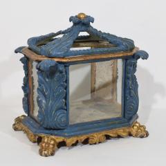 Italian 18th Century Baroque Carved Wooden Reliquary Shrine - 4109054