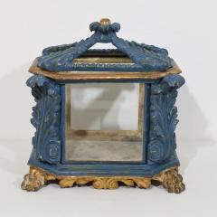 Italian 18th Century Baroque Carved Wooden Reliquary Shrine - 4109059