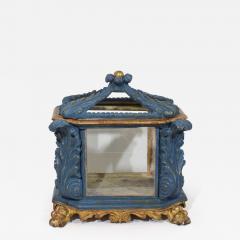Italian 18th Century Baroque Carved Wooden Reliquary Shrine - 4177120