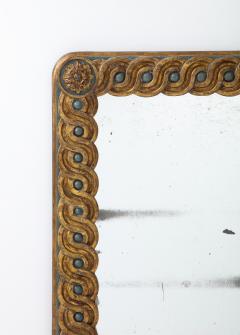 Italian 18th Century Carved Gilded and Painted Wall Mirror - 2479778