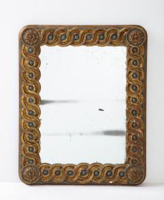 Italian 18th Century Carved Gilded and Painted Wall Mirror - 2479782