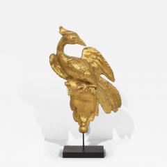 Italian 18th Century Carved Giltwood Neo Classical Style bird Ornament - 4177116
