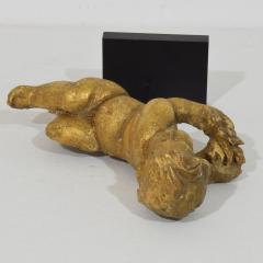 Italian 18th Century Carved Wooden Baroque Angel - 4508997