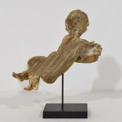 Italian 18th Century Carved Wooden Baroque Angel - 4508998