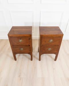 Italian 18th Century Directoire Period Bedside Tables Pair - 4599723