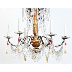 Italian 18th Century Giltwood Crystal Chandelier - 4759087