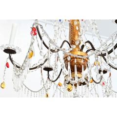 Italian 18th Century Giltwood Crystal Chandelier - 4759089