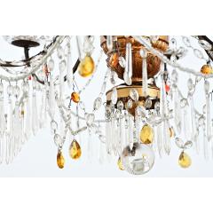 Italian 18th Century Giltwood Crystal Chandelier - 4759102