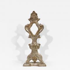 Italian 18th Century Hand Carved And Silvered Wooden Baroque Reliquary - 4393162