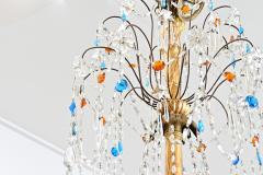 Italian 18th Century Massive Giltwood and Crystal Chandelier - 4596502