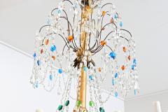 Italian 18th Century Massive Giltwood and Crystal Chandelier - 4596504