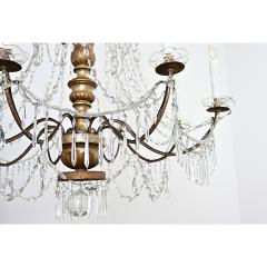 Italian 18th Century Massive Giltwood and Crystal Chandelier - 4596505