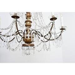 Italian 18th Century Massive Giltwood and Crystal Chandelier - 4596508