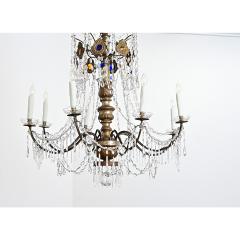 Italian 18th Century Massive Giltwood and Crystal Chandelier - 4596517
