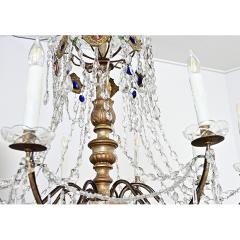Italian 18th Century Massive Giltwood and Crystal Chandelier - 4596522