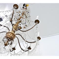 Italian 18th Century Massive Giltwood and Crystal Chandelier - 4596531
