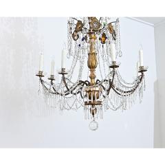 Italian 18th Century Massive Giltwood and Crystal Chandelier - 4596533