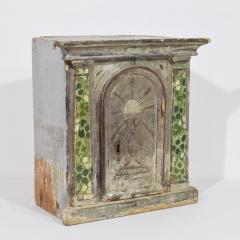 Italian 18th Century Neoclassical Silvered And Painted Wooden Tabernacle - 4108909