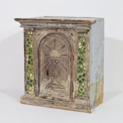 Italian 18th Century Neoclassical Silvered And Painted Wooden Tabernacle - 4108910