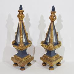 Italian 18th Century Pair Baroque Carved Wooden Reliquary Shrines - 4111761