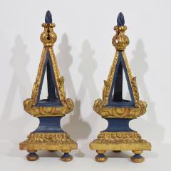 Italian 18th Century Pair Baroque Carved Wooden Reliquary Shrines - 4111762
