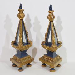 Italian 18th Century Pair Baroque Carved Wooden Reliquary Shrines - 4111763