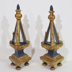 Italian 18th Century Pair Baroque Carved Wooden Reliquary Shrines - 4111764